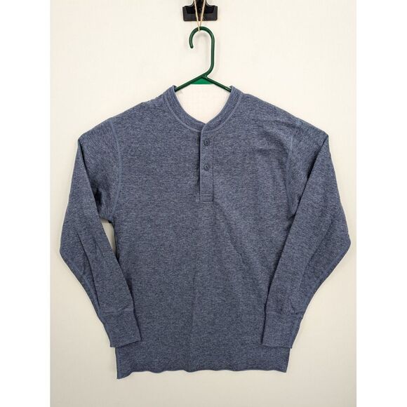 L.L. Bean Other - LL Bean River Drivers Henley Outer Layer Wool Blend Blue Shirt Men's Med, NICE